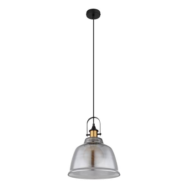 Pendelleuchte Dorothea Typ B - Farbglas / Eisen - 1-flammig