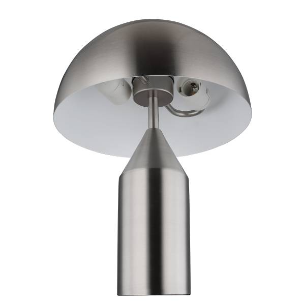 Tischleuchte Atoma - Eisen - 2-flammig - Silber