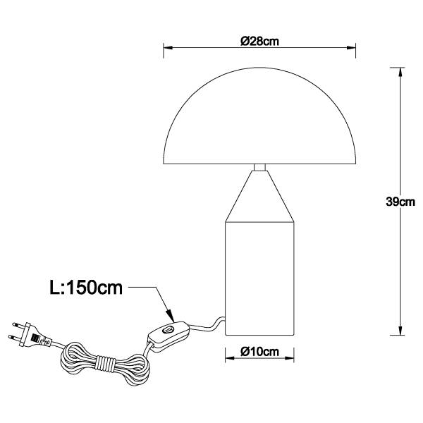Tischleuchte Atoma - Eisen - 2-flammig - Silber