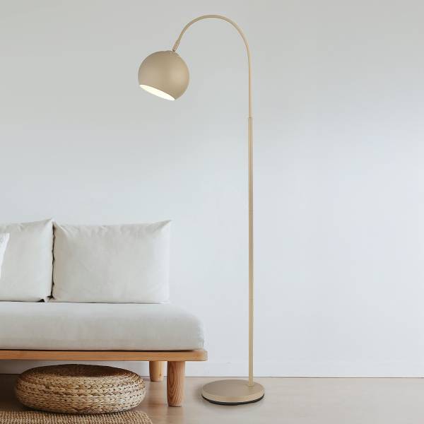 Stehleuchte Benno - Eisen - 1-flammig - Beige