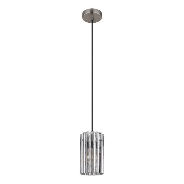 Pendelleuchte Cayden Typ C - Klarglas / Eisen - 1-flammig