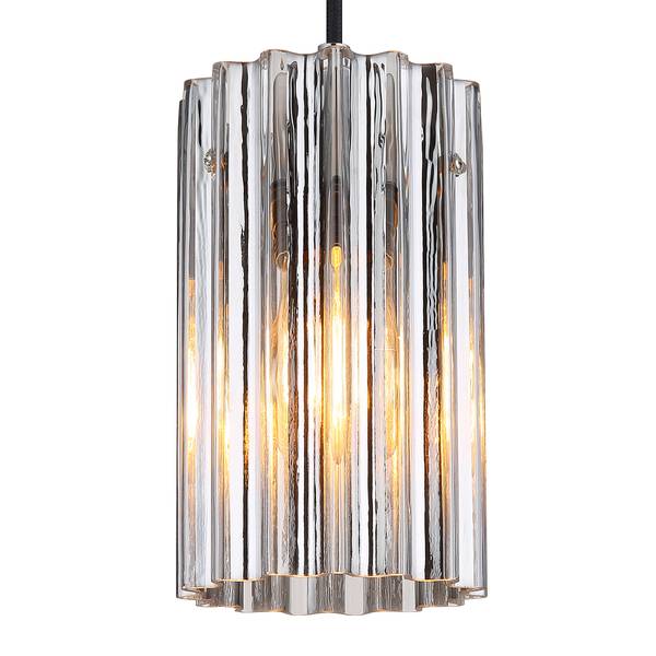 Pendelleuchte Cayden Typ C - Klarglas / Eisen - 1-flammig