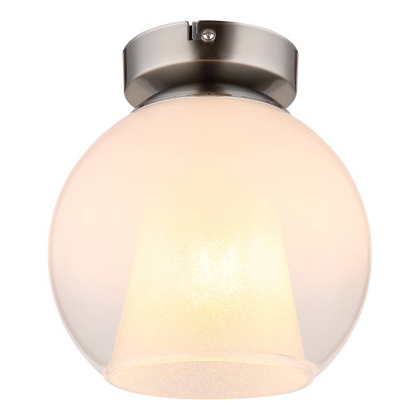 Deckenleuchte Barry Typ D - Opalglas / Eisen - 1-flammig