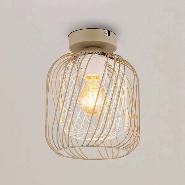 Deckenleuchte Dichti - Eisen - 1-flammig - Beige