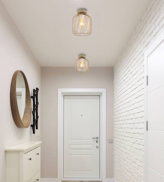 Deckenleuchte Dichti - Eisen - 1-flammig - Beige