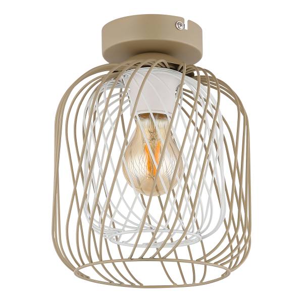 Deckenleuchte Dichti - Eisen - 1-flammig - Beige