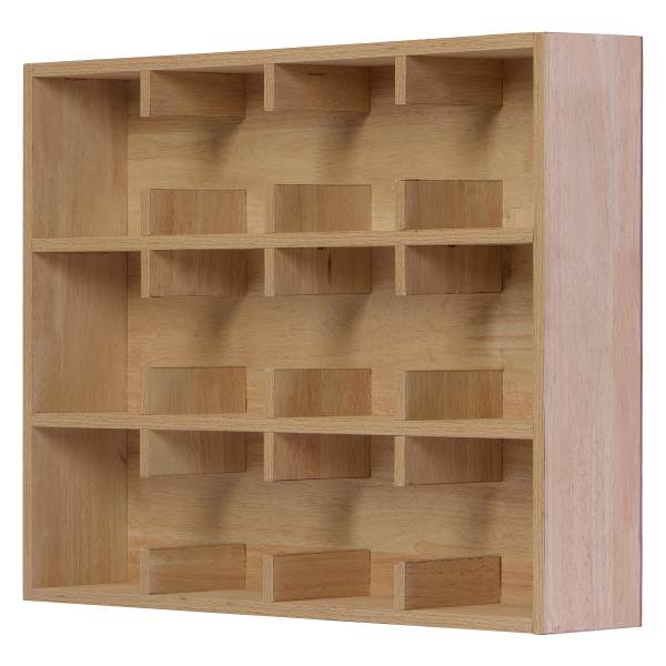 Furniertes Tassenregal SONDEY Typ B - Tanne - Höhe: 48 cm