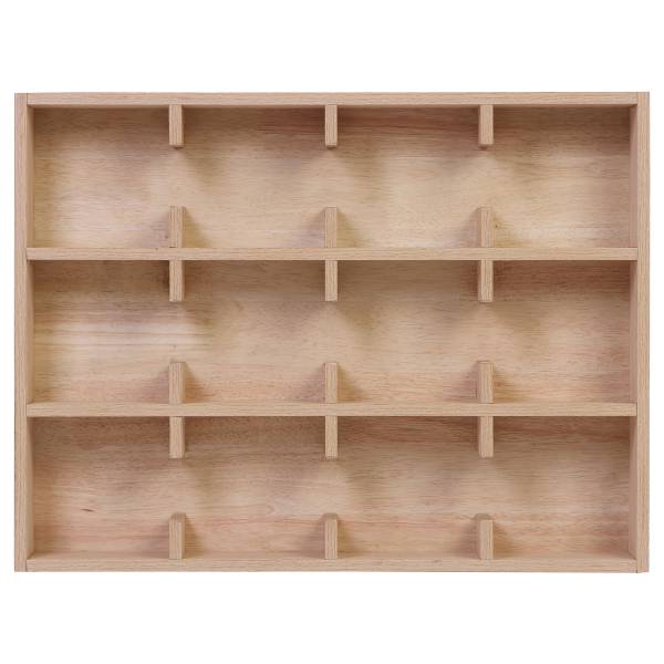 Furniertes Tassenregal SONDEY Typ B - Tanne - Höhe: 48 cm