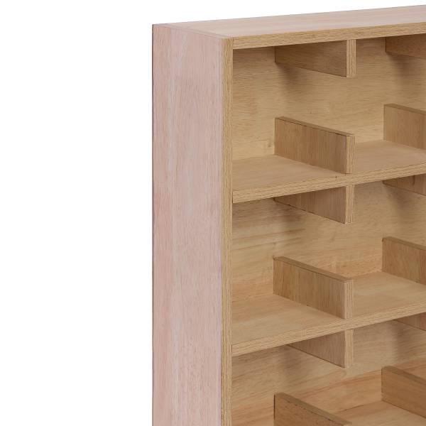 Furniertes Tassenregal SONDEY Typ B - Tanne - Höhe: 48 cm