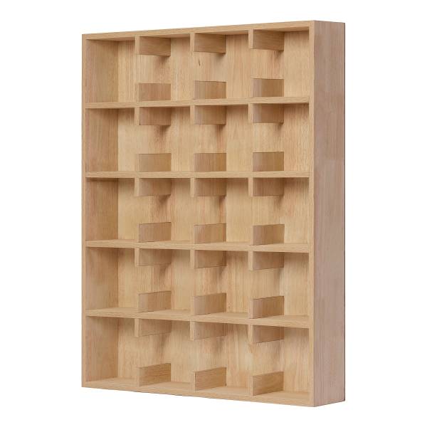 Furniertes Tassenregal SONDEY Typ B - Höhe: 79 cm