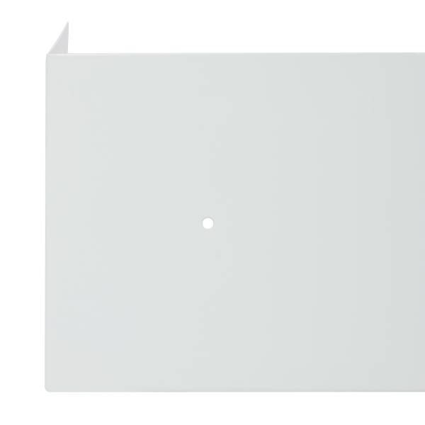 Wandboard Beikou Typ A - Echtholzfurnier - Tanne - Weiß - 60 x 12 cm - 1er Set
