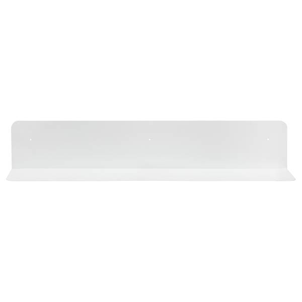 Wandboard Beikou Typ B - Metall - Weiß - 80 x 15 cm - 1er Set