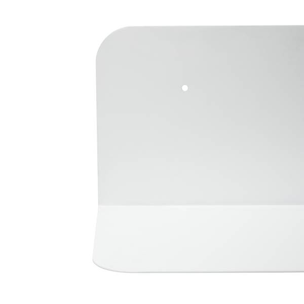 Wandboard Beikou Typ B - Metall - Weiß - 80 x 15 cm - 1er Set