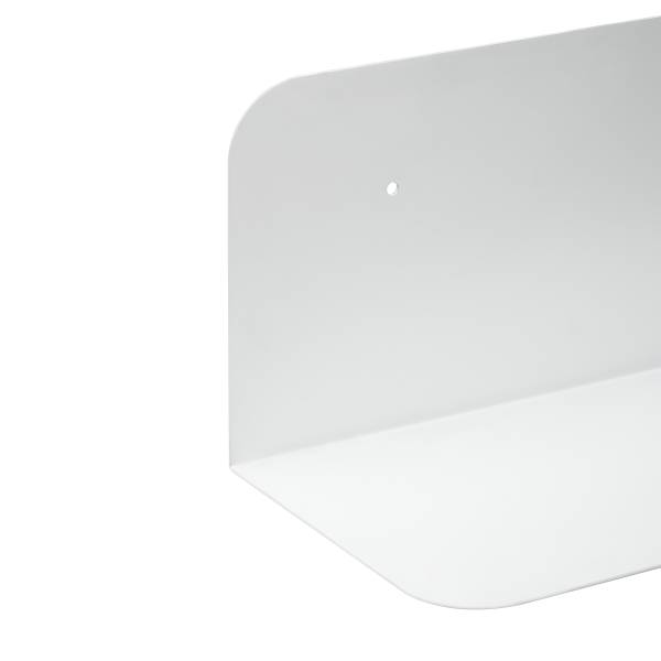 Wandboard Beikou Typ B - Metall - Weiß - 80 x 15 cm - 1er Set