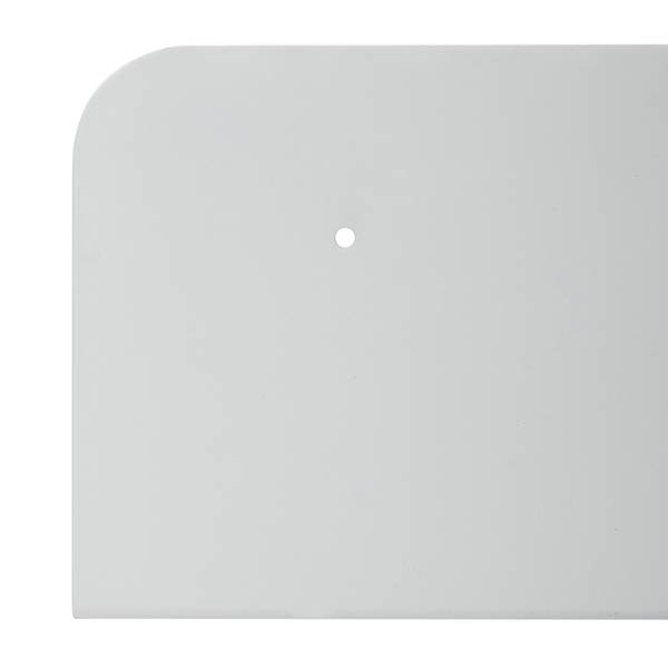 Wandboard Beikou Typ B - Metall - Weiß - 80 x 15 cm - 1er Set