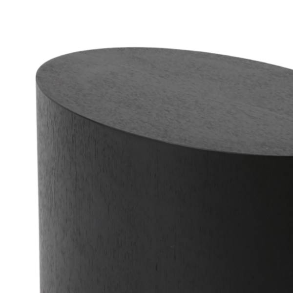 Beistelltisch Elipse oval 2er-Set - Echtholzfurnier - Esche Schwarz