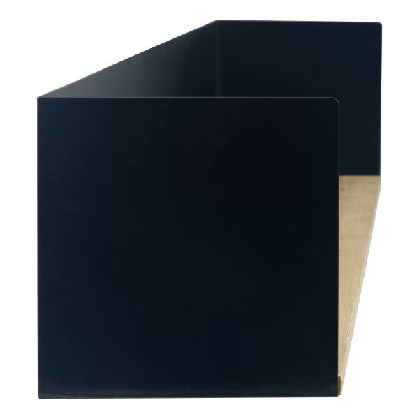 Wandboard Beikou Typ A - Echtholzfurnier - Tanne - Schwarz - 100 x 18 cm - 1er Set