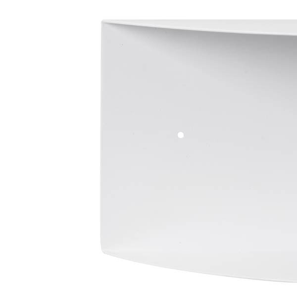 Wandboard Beikou - halbrund - Metall - Weiß