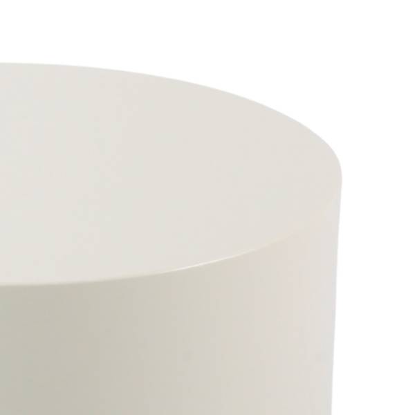 Beistelltisch Elipse rund 2er-Set - Hochglanz Beige