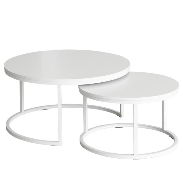 Couchtisch Hickry 2er-Set - Kaschmir
