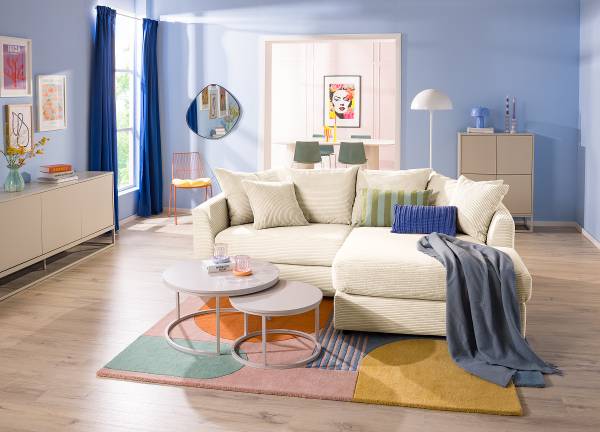 Couchtisch Hickry 2er-Set - Kaschmir