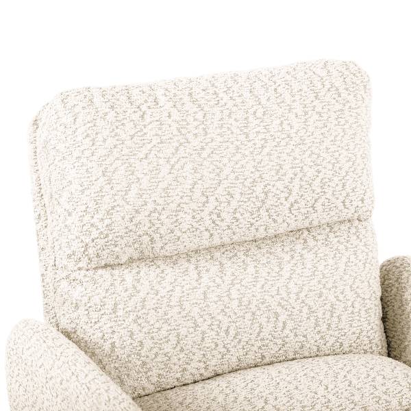 Bürostuhl MUSUDA - Strukturstoff / Eisen - Creme / Schwarz