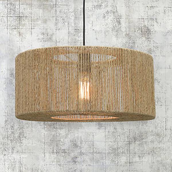 Pendelleuchte Iguazu Typ A - Beige - Jute - 50 x 22 x 50 cm