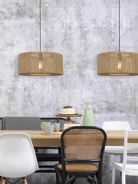 Pendelleuchte Iguazu Typ A - Beige - Jute - 50 x 22 x 50 cm