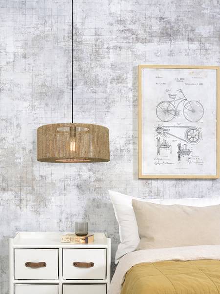 Pendelleuchte Iguazu Typ A - Beige - Jute - 50 x 22 x 50 cm