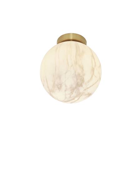 Deckenleuchte Carrara - Farbglas - Grau / Gold - 1-flammig