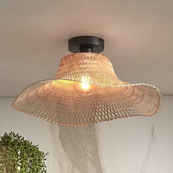 Deckenleuchte Ibiza Typ A - Bambus - 1-flammig - Beige
