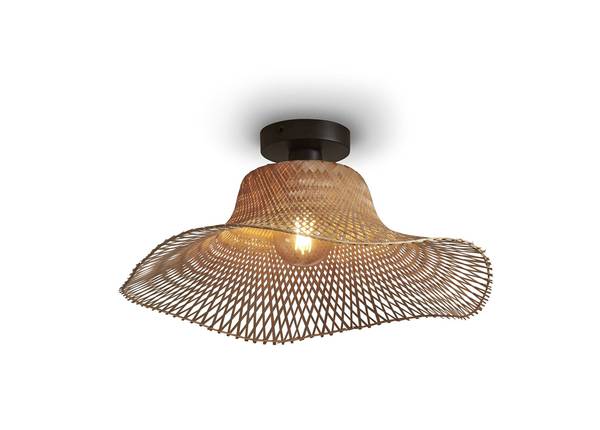 Deckenleuchte Ibiza Typ A - Bambus - 1-flammig - Beige