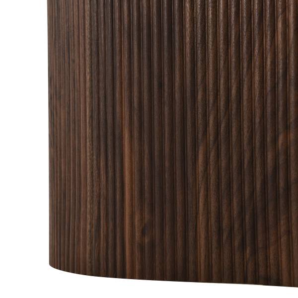 Couchtisch Wawaso - 70 cm - Travertin Dekor / Eiche Dunkel Dekor
