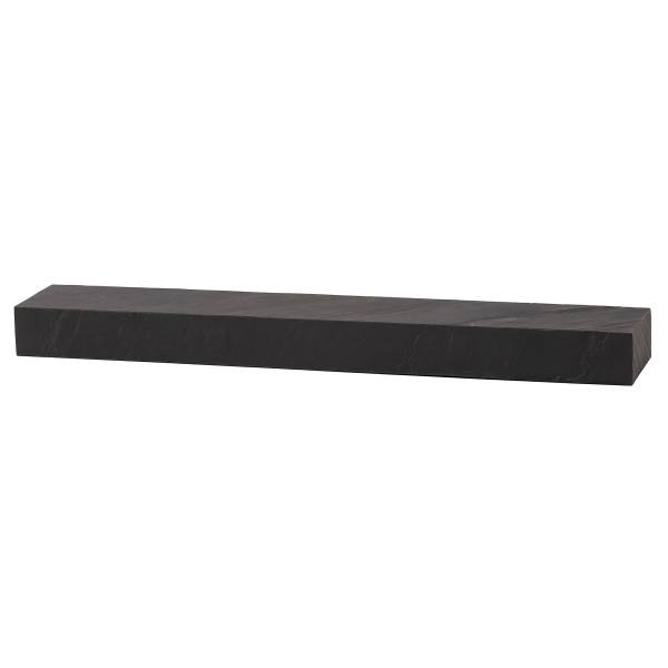 Massives Wandboard Ichapi - Mango Schwarz - Breite: 120 cm
