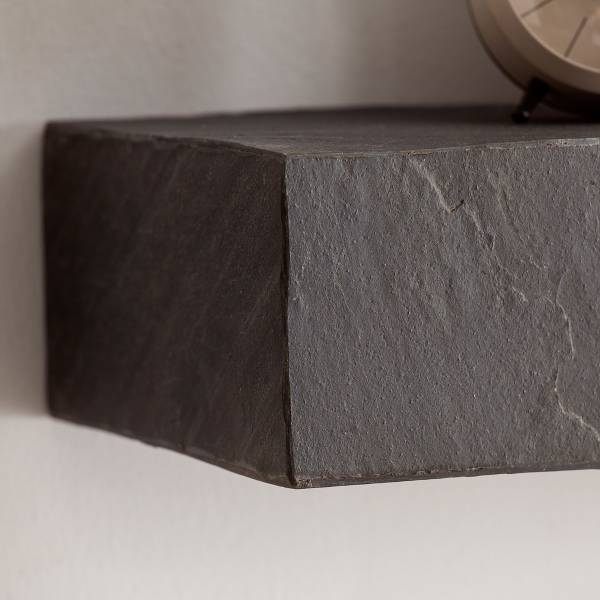 Massives Wandboard Ichapi - Mango Schwarz - Breite: 120 cm
