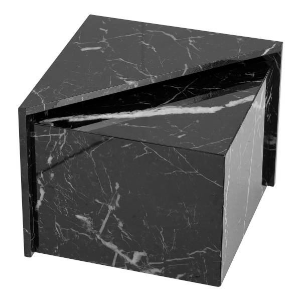 Couchtisch Deleon - Marmor Schwarz Dekor