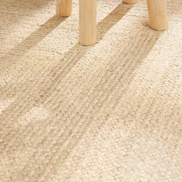 Juteteppich Sharmila - Jute - Beige - 60 x 90 cm