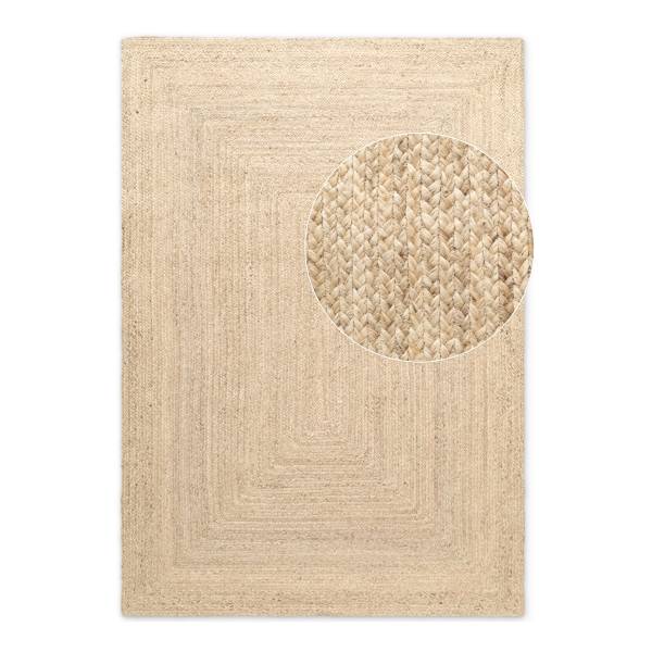 Juteteppich Sharmila - Jute - Beige - 60 x 90 cm
