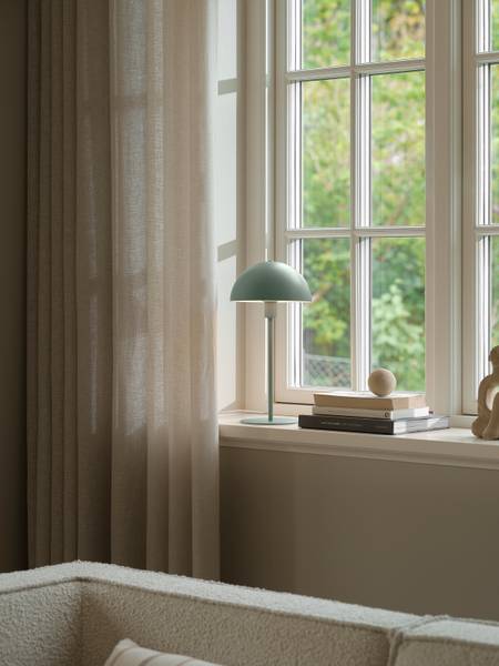 Outdoor-Tischleuchte Ellen - Grün - Aluminiumguss - Polycarbonat - 20 x 40 x 20 cm