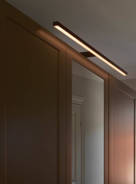 Wandleuchte Marlee - Schwarz - Aluminium - Polycarbonat - 80 x 10 x 14 cm