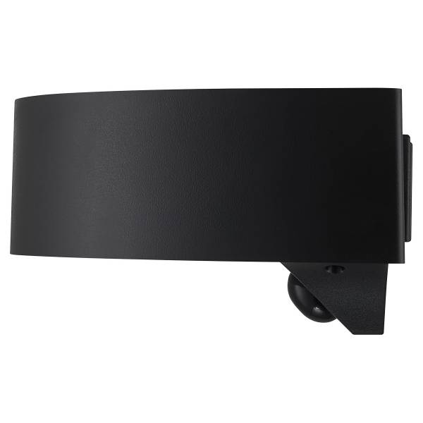 Solar-Wandleuchte Monay Typ A - Schwarz - Polycarbonat - 25 x 7 x 13 cm