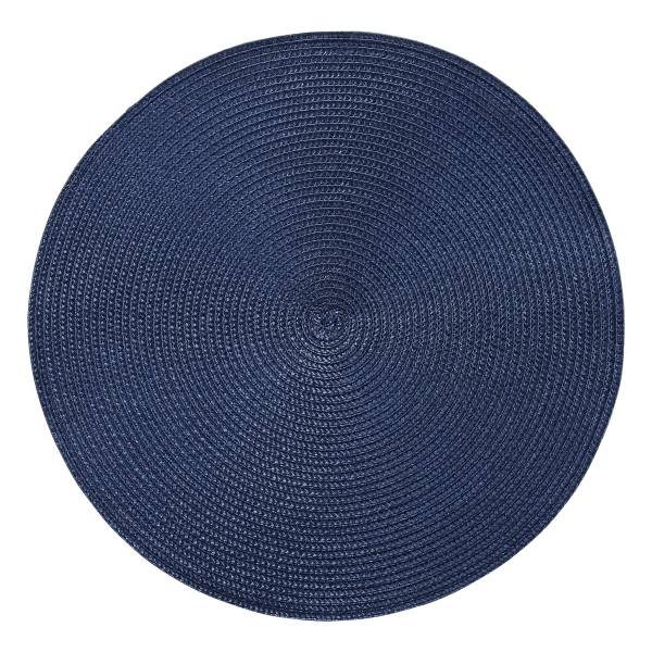 AMBIENTE Tischset rund 38cm dunkelblau