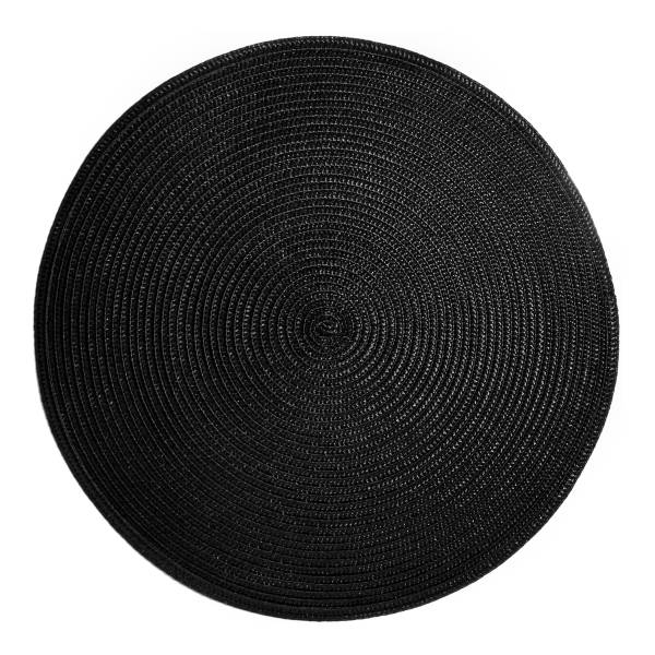 AMBIENTE Tischset rund 38cm schwarz