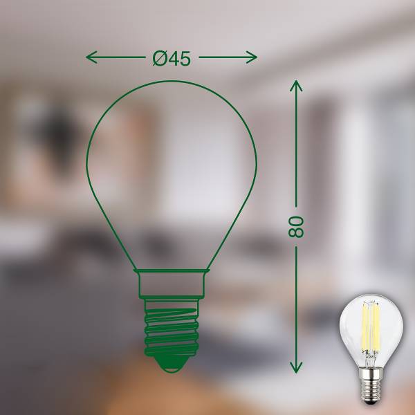 Leuchtmittel Bulba Typ E 2er-Set - Klarglas - Transparent