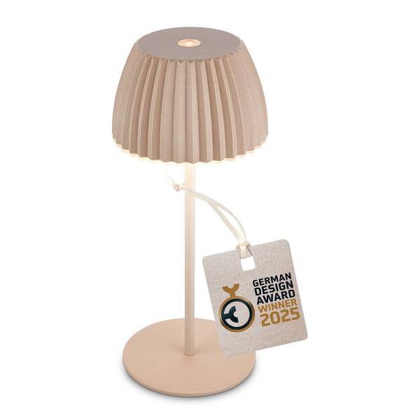Akku-Tischleuchte Riffle Typ A - Beige