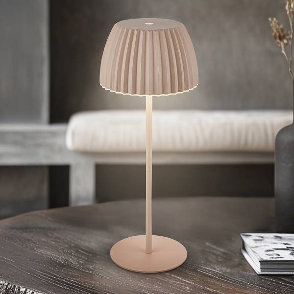 Akku-Tischleuchte Riffle Typ B - Beige