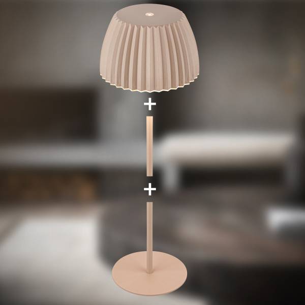 Akku-Tischleuchte Riffle Typ B - Beige