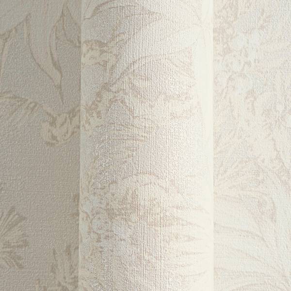 Vliestapete Hoa Blüten Farn - Vlies - Creme / Beige