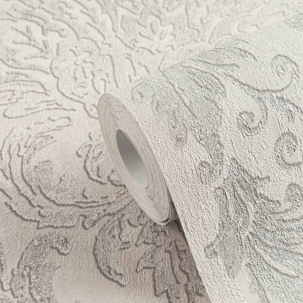 Vliestapete Hoa Luxus Ornamente - Vlies - Sandgrau