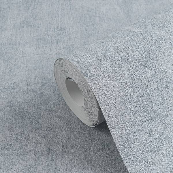 Vliestapete Hoa Beton-Optik - Vlies - Taubengrau